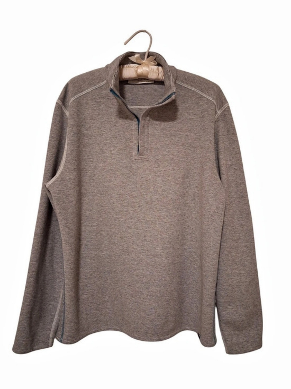 Tommy Bahama Half Zip Pullover Men's Heather Gray Medium